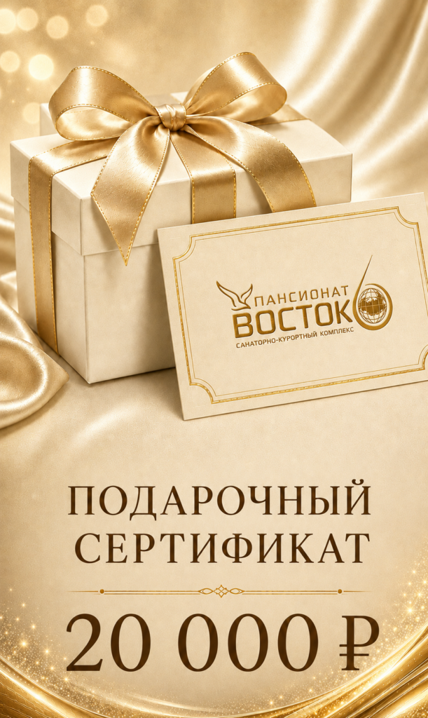 Подарочный сертификат на санаторно-курортную путевку 20000 рублей