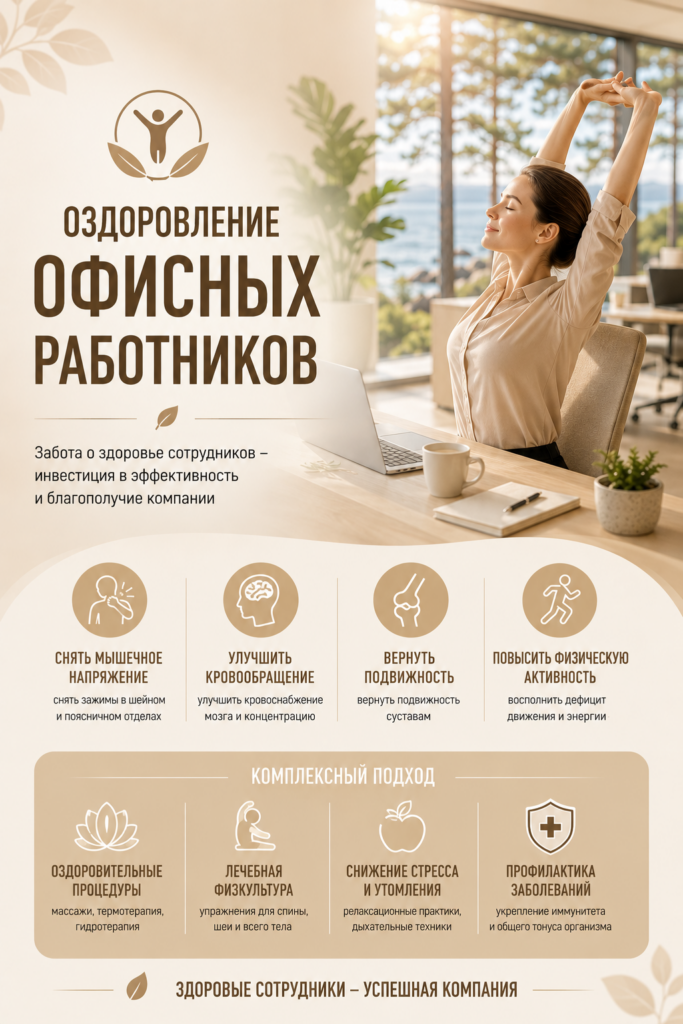 Оздоровление офисных работников