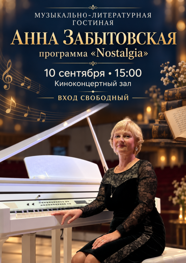 МУЗЫКАЛЬНО-ЛИТЕРАТУРНАЯ ГОСТИНАЯ